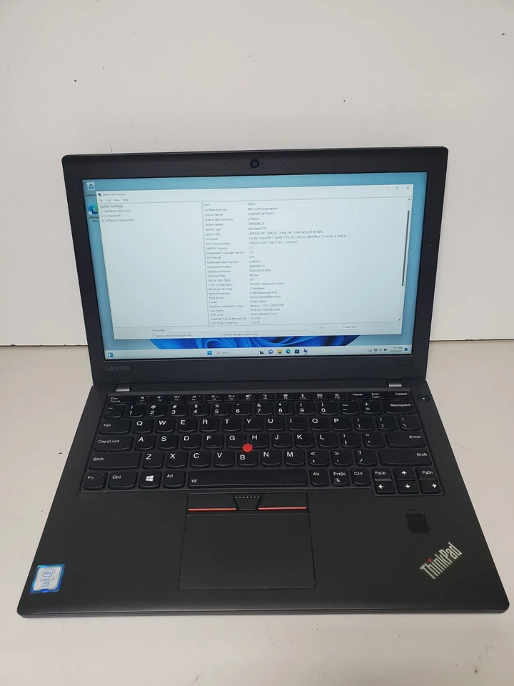 Lenovo ThinkPad X270 W10DG 12.5" i7-6600U@2.80GHz 16GB RAM 256GB SSD - Image 2 of 4