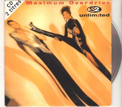 2 Unlimited - Maximum Overdrive - CDS - 1993 - Eurodance 2TR cardsleeve France