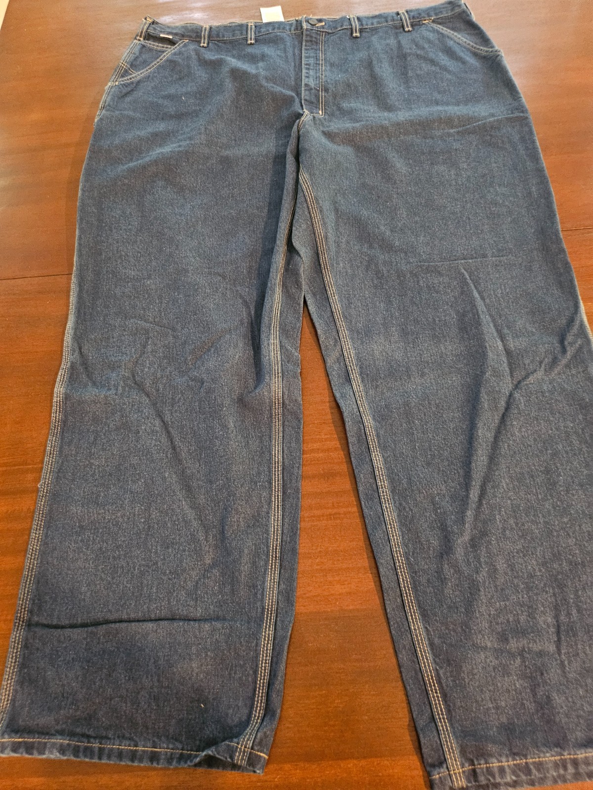 Carhartt Carpenter Jeans FRB13-DNM Size 48 x 32 New With Tags thumbnail 3