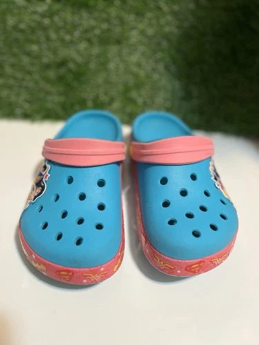 Crocs Shoes FunLab DC Comics Super Hero Wonder Woman Crocband  Size Girls J3