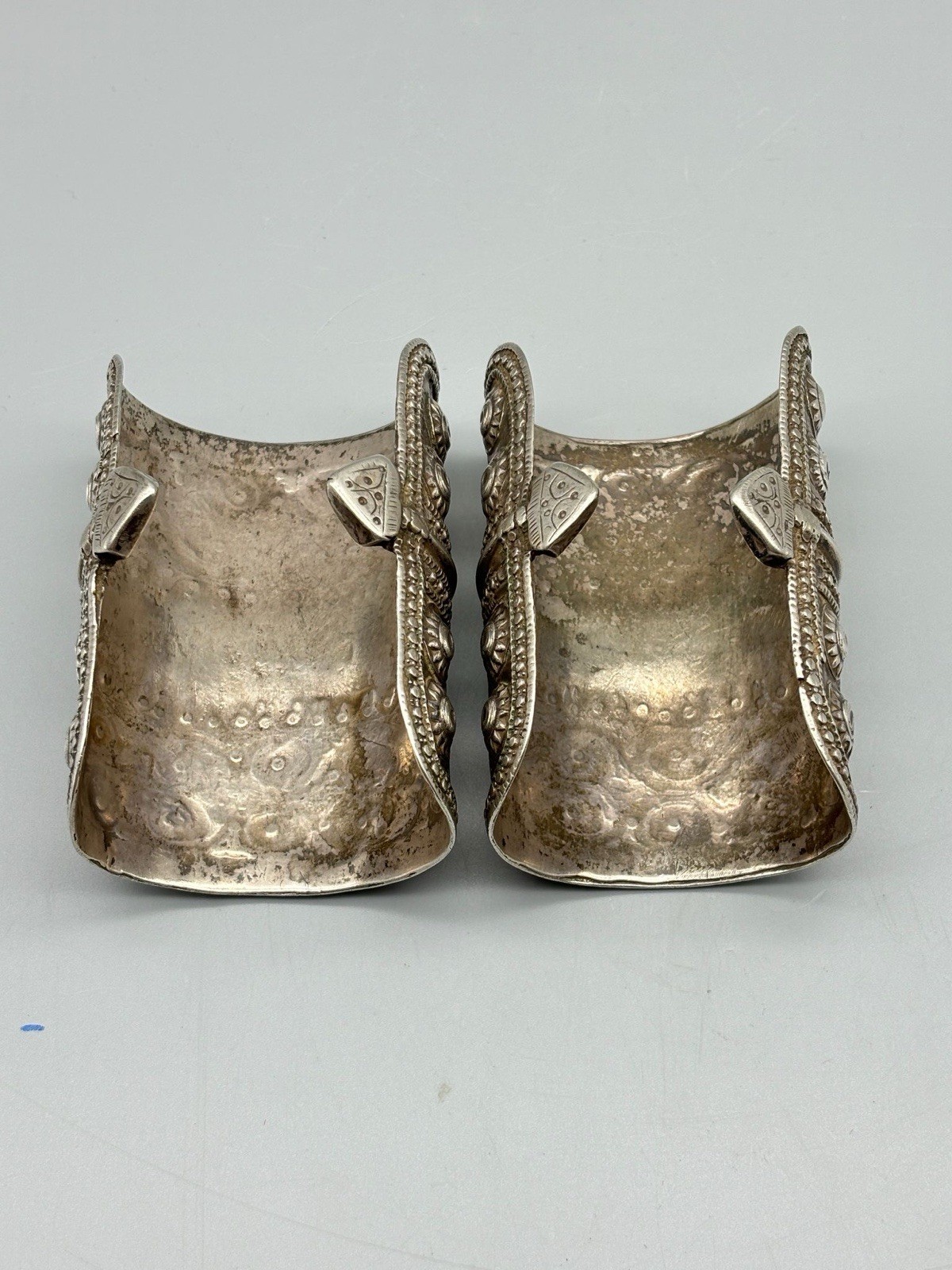 Solid Silver Antique Bracelet Pair,old Fashion 27… - image 3