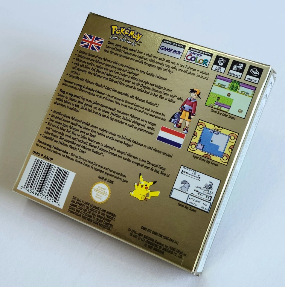 Pokemon Gold VGC Complete Nintendo Game Boy Color Boxed CIB PAL Retro GBC PAL - Image 4 of 4