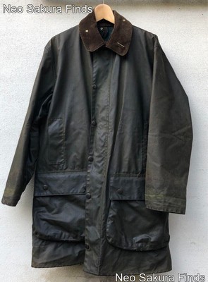 Barbour NORTHUMBRIA Waxed Jacket Olive Green Men's UK Made | eBay