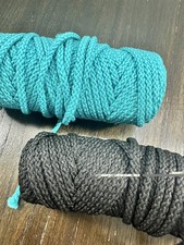 Thick artisanal cord for crochet, knitting, macram , and knotting.