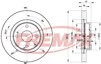 Remax BD-3266 Brake Disc for Mazda
