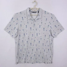 Travis Mathew Polo Shirt Havana Nights  Mens XXL Gray Golf