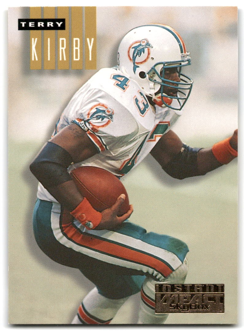 Terry Kirby #R4 Football Cards 1994 Skybox Impact Instant trading card — raw and PSA graded price guide