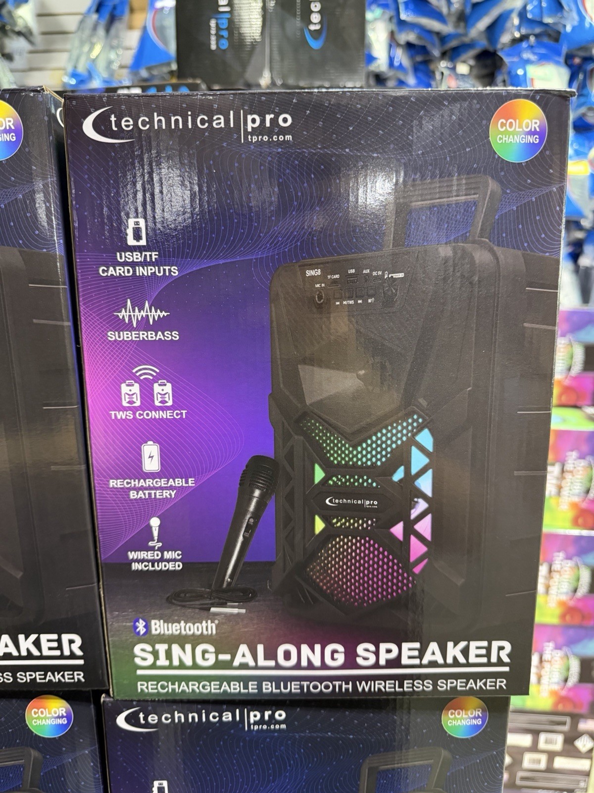 Technical Pro Single 8&rdquo; Bluetooth Loudspeaker With USB Inputs 