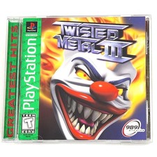 Twisted Metal III 3 [Greatest Hits] PS1 (CIB, Pristine Scratch Free Disc)