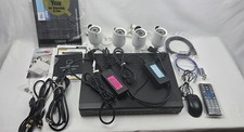 Q-See QC654 DVR System with 4 Bullet Cameras  Cables  Accessories - Not Tested
