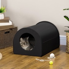 Outdoor Heated Cat House, Warm Insulated Feral Cat Shelter Indoor