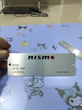 Fits For Race Car Tuning By NISMO, Tag ID Plate ID. JDM MOD STYLE ver2 