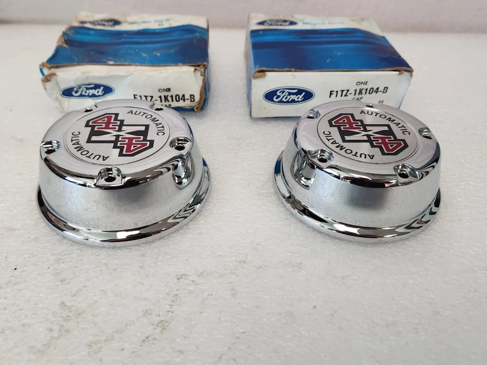 Nuevo Par de Tapacubos Centrales Bloqueo Automático Ford Bronco F150 91-94 4X4 F1TZ1K104B Foto 3 de 4