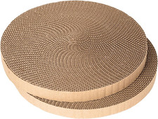2pc Round Cat Scratcher Refill-Cardboard Cat Scratcher Scratching Replacement Pa