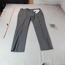 Calvin Klein Dress Pants Mens 40x30 Gray Slim Fit Business Suit Jerome New