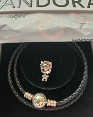 Pandora Lederarmband + Groot Charm