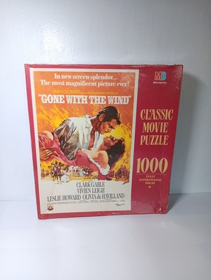 Milton Bradley Gone with the Wind Classic Movie Puzzle 1000PCS New Box Damage