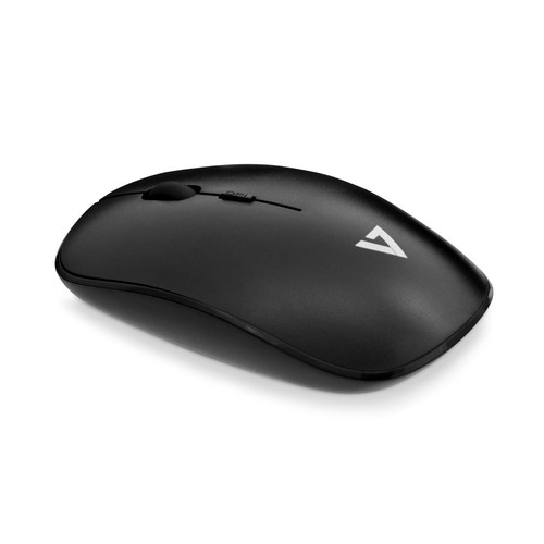 V7 4-Button Black Wireless Optical Mouse with adjustable dpi - MW200, MW200-1N W