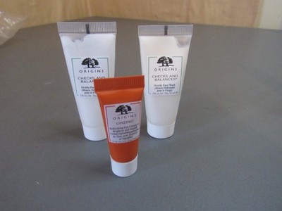 Lot of 3 ORIGINS Products. 2 Checks & Balances, 1 Ginzing Eye Cream