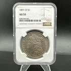 1891 O $1 Morgan Silver Dollar - NGC AU55 - 043