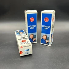 Vintage GE Projector Lamp Bulbs DDB 115 120V 750W Replacement New Old Stock 70s