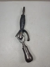 Vintage Q.S. Backus Angular Angle Bit Brace Hand Drill Attachment (Missing Part)