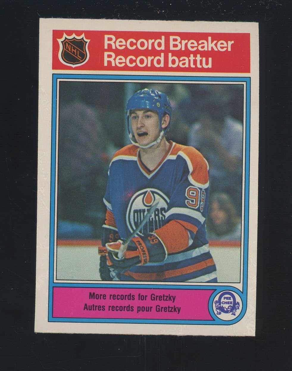 1982 O-PEE-CHEE OPC Hockey #1 Record Breaker Wayne Gretzky HOF