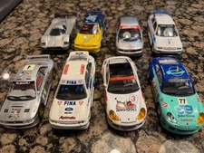 EIGHT WORKING NICE Scalextric analog cars all in very nice shape Free Shipping
