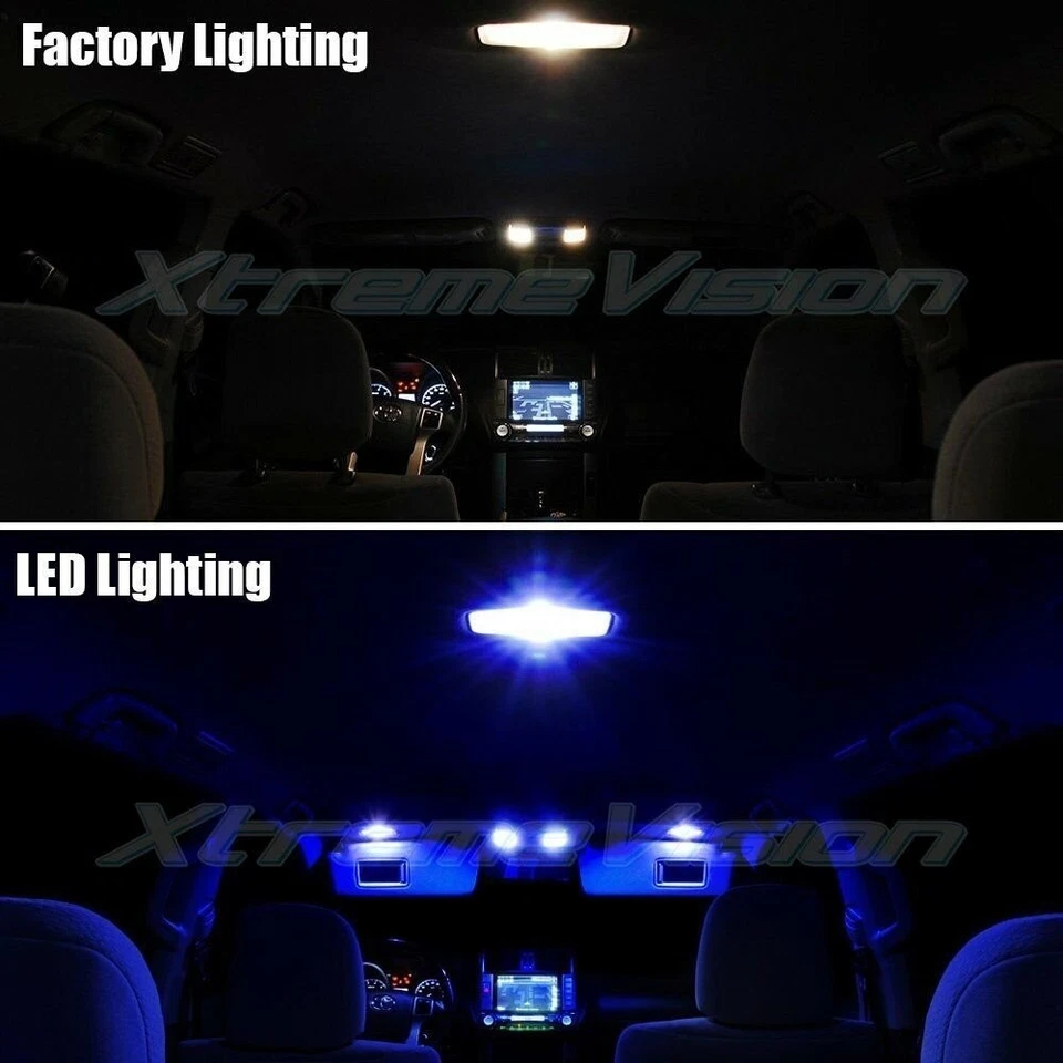 LED interior XtremeVision para Nissan Pathfinder 2013-2015 (9 piezas) azul Foto 3 de 4