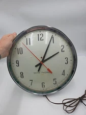  Seth Thomas School Clock Manager Electric1940s/50's W/ Power Fail Indicator