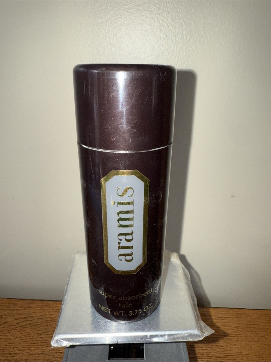 Vintage Rare Aramis Super Absorbent Talc Body Powder 3.75oz