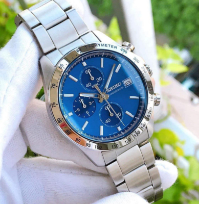 SEIKO スピリット　SBTR023 Seiko Spirit Chronograph Blue Dial Stainless Steel Men's Watch