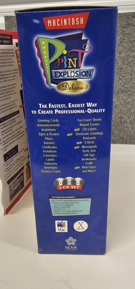 Print Explosion Deluxe Software For MAC Custom Design Cards Signs Banners. H4 - Image 4 of 4