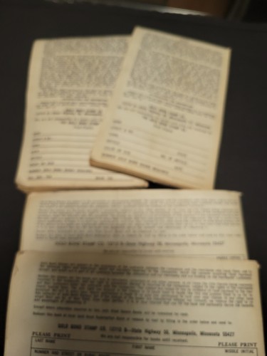 Vtg Gold Bond Stamp Books Savings Stamps 4 books Advertising Memorabilia - Picture 3 of 3