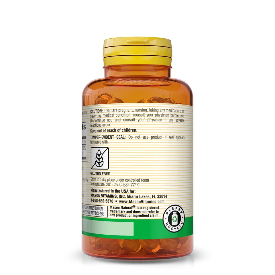 Mason Natural Vitamin D3 25 mcg (1000 UI) - Suporta a saúde geral, fortalece - Imagem 3 de 4