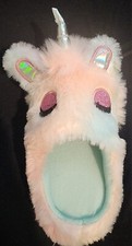Girls "Dream like A Unicorn" Slippers, Youth Size 11-12