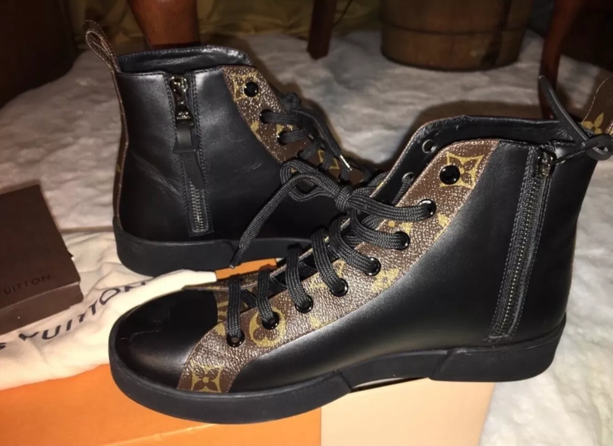 louis-vuitton women combat boots