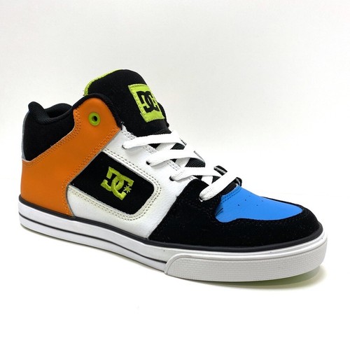 Scarpe DC Radar Nero Citrus Arancione Bianco Bambini Skate Scarpe da  ginnastica | eBay