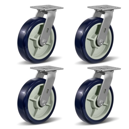 8Inch Polyurethane on Polypropylene Heavy Duty Casters ,Capacity 1250-5000LB - Picture 57 of 63