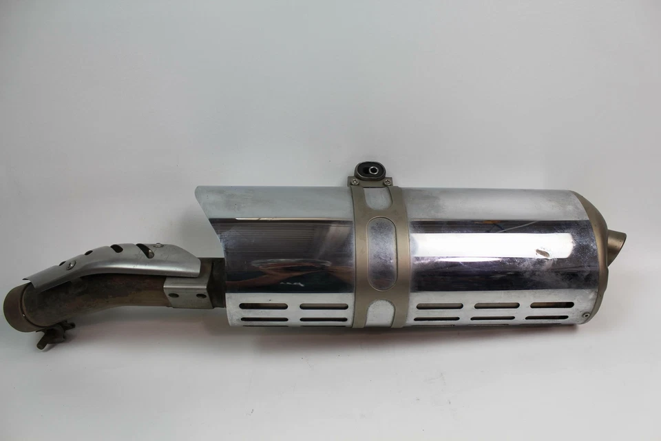 Tubo silenciador lata de escape cromado OEM BMW R1200GS Adventure 07-09 18127694463 Foto 3 de 4