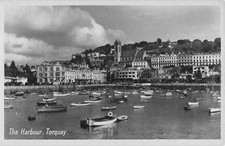 POSTCARD - DEVON - THE HARBOUR - TORQUAY - REAL PHOTO