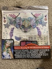 Ages 14 Mermaid Costume Accessory Kit includes Tattoos, Adhesives, Makeup, etc.