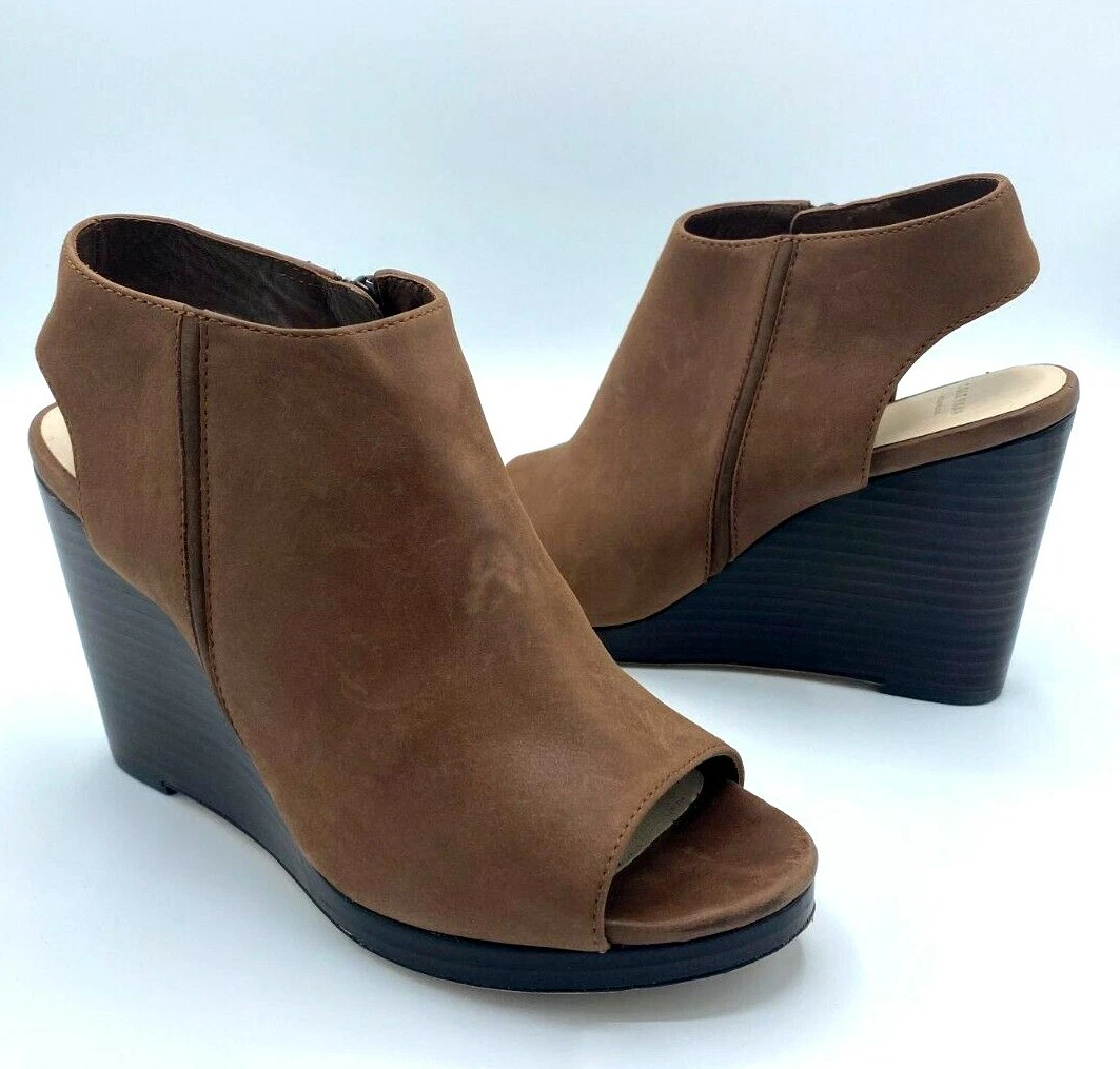 Cole haan top peep toe booties