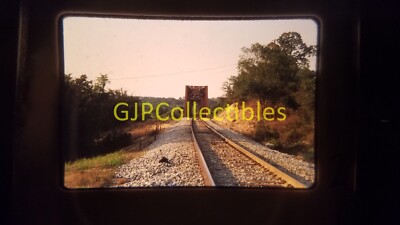 21402 35MM Train Slide MOTOREN WAGEN STATIONEN DEZ 81 MOPAC BRÜCKE ARK EEEEE