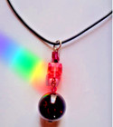 Emily Ray Drop Necklace&Bracelet W/Rose & Black Swarovski Crystals Beads-signed — photo 4