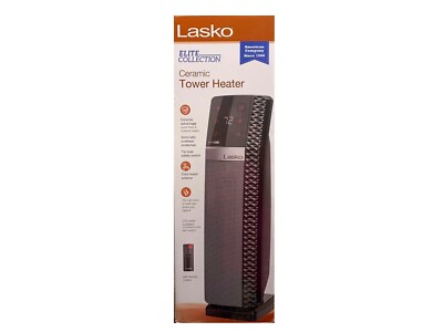 Lasko+CT22445+Ceramic+Tower+Heater+with+Remote+-+Black for sale online |  eBay