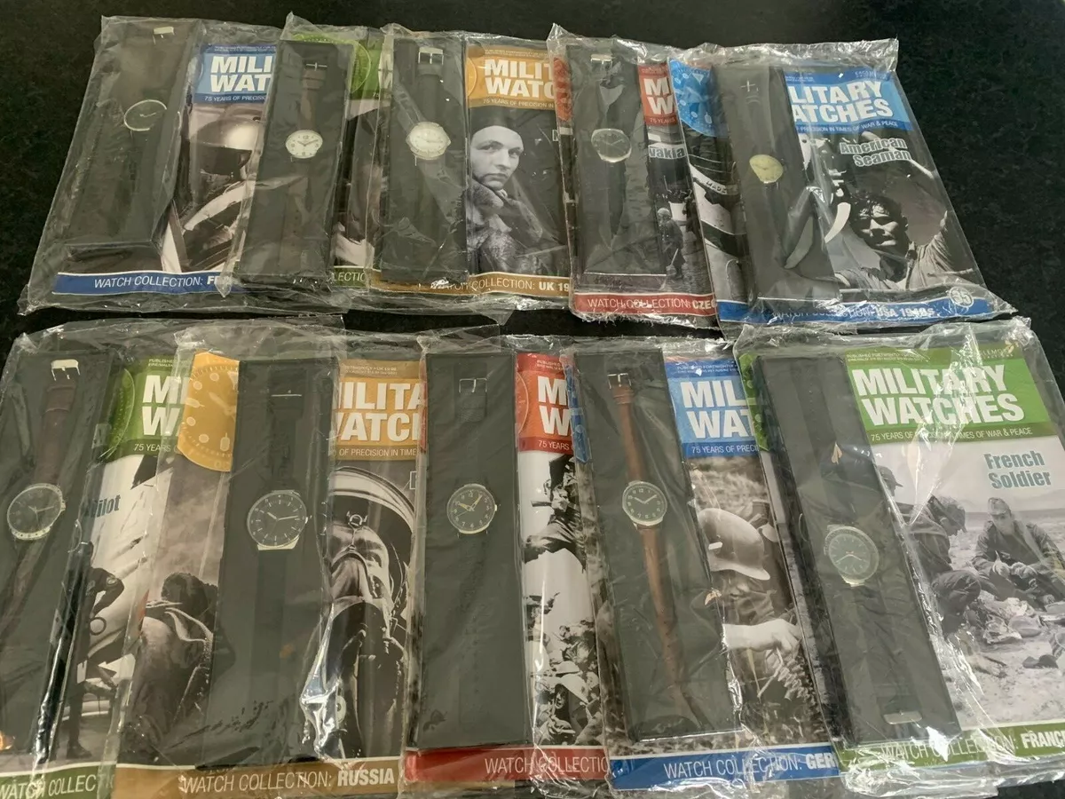 Eaglemoss Military watch collection watch and magazine 31 40 multi listing