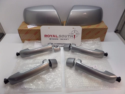 Toyota Tundra Silver Sky 1D6 Mirror Covers & 4 Door Handle Kit Genuine OE OEM