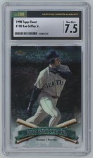 1998 Topps Finest Ken Griffey Jr CSG 7.5 Seattle Mariners #100