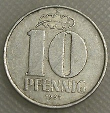 DDR 10 Pfennig 1963 bis 1989 Bitte lesen